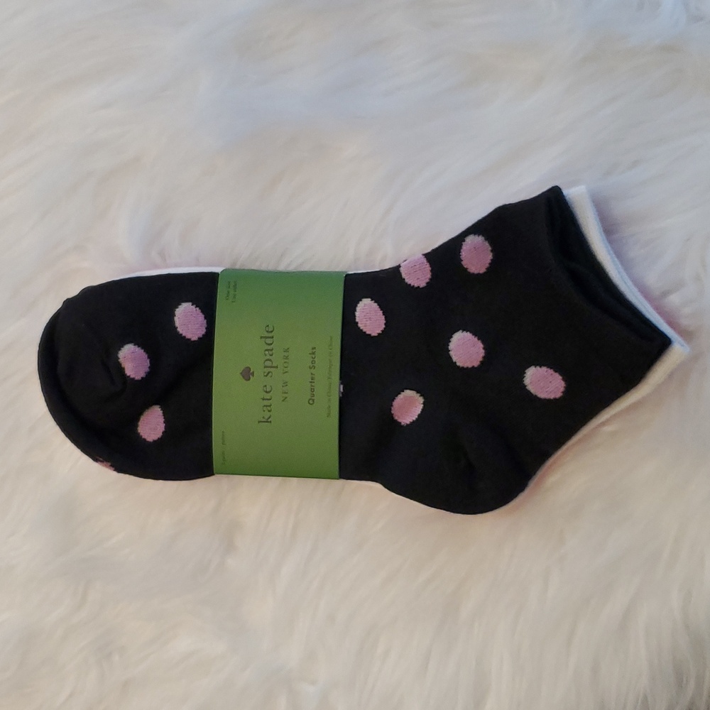 Kate Spade Quarter Socks Set Of 3 NWT Size 4-10